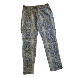 Seven7 Jeans Women Sz 12 Snake Print Skinny Straight Leg Everyday‎